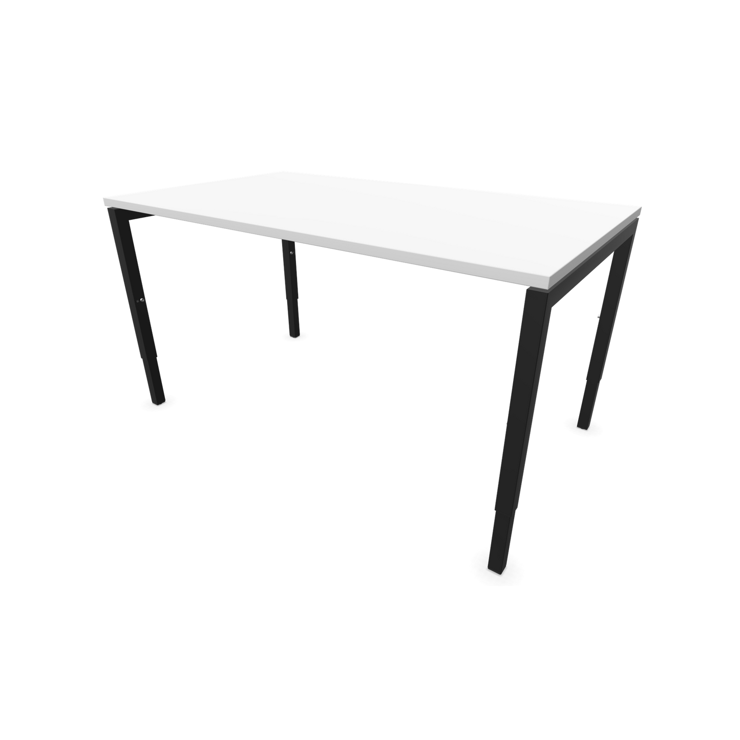 Narbutas Nova H Schreibtisch Gestell schwarz - Tischplatte Weiss - 1400x800mm - 6024334
