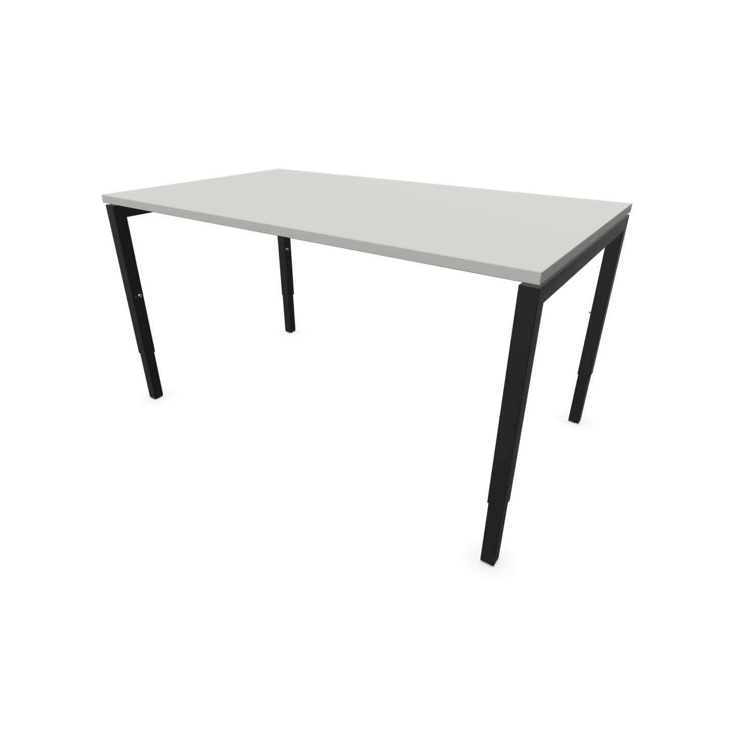 Narbutas Nova H Schreibtisch Gestell schwarz - Tischplatte Perlgrau - 1400x800mm - 6024337