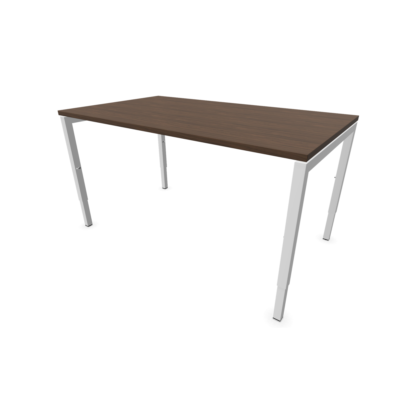 Narbutas Nova H Schreibtisch Gestell weiss - Tischplatte Walnussdekor Dunkel - 1400x800mm - 6024341