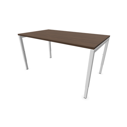 Narbutas Nova H Schreibtisch Gestell weiss - Tischplatte Walnussdekor Dunkel - 1400x800mm - 6024341