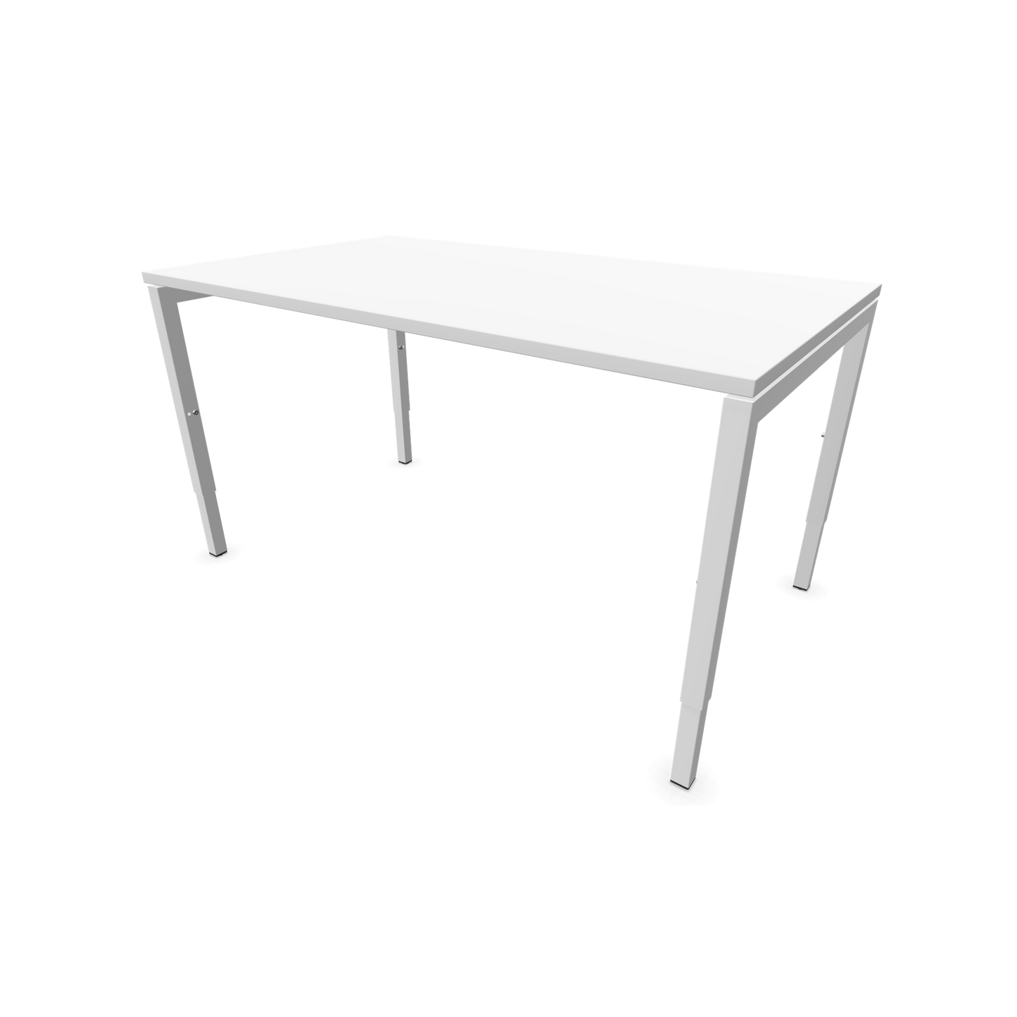 Narbutas Nova H Schreibtisch Gestell weiss - Tischplatte Weiss - 1400x800mm - 6024343