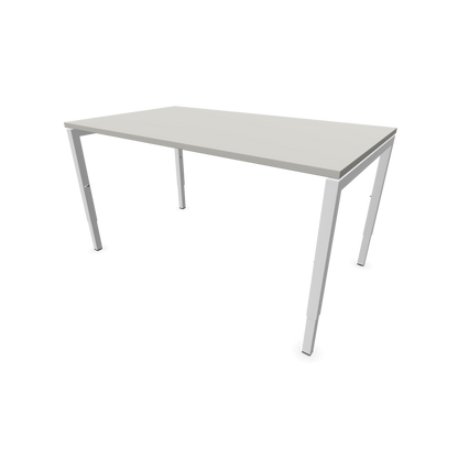 Narbutas Nova H Schreibtisch Gestell weiss - Tischplatte Perlgrau - 1400x800mm - 6024346