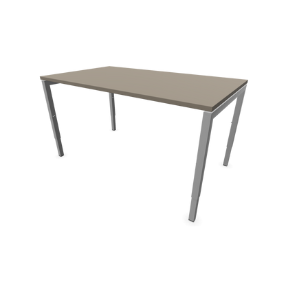 Narbutas Nova H Schreibtisch Gestell silbergrau - Tischplatte Cubanitgrau - 1400x800mm - 6024354