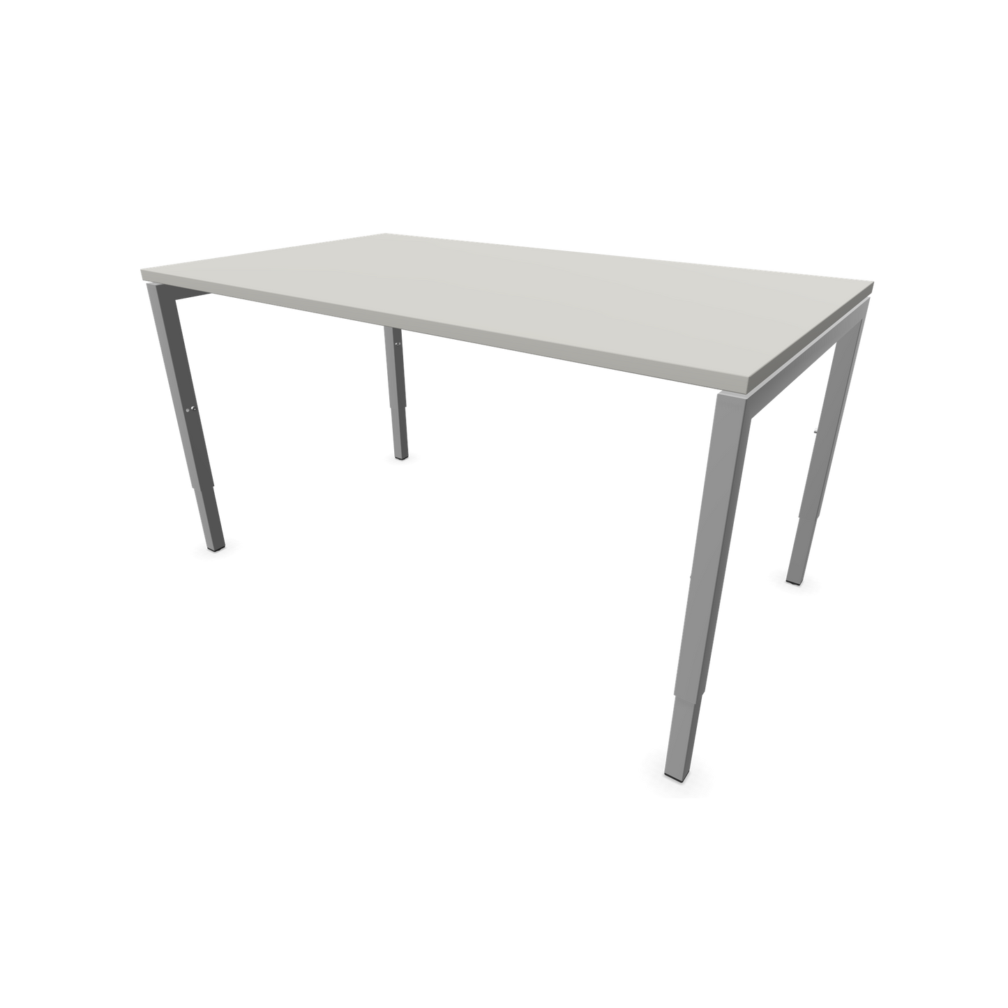Narbutas Nova H Schreibtisch Gestell silbergrau - Tischplatte Perlgrau - 1400x800mm - 6024355