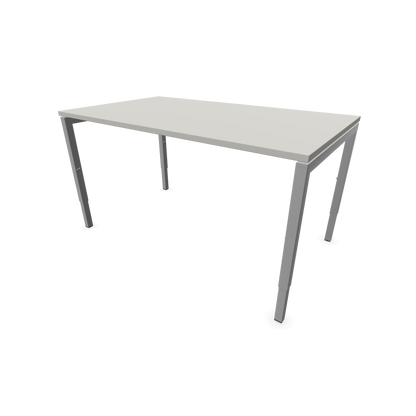 Narbutas Nova H Schreibtisch Gestell silbergrau - Tischplatte Perlgrau - 1400x800mm - 6024355
