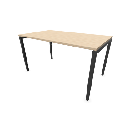 Narbutas Nova H Schreibtisch Gestell Dunkelgrau - Tischplatte Eschendekor sandbeige - 1400x800mm - 6024358