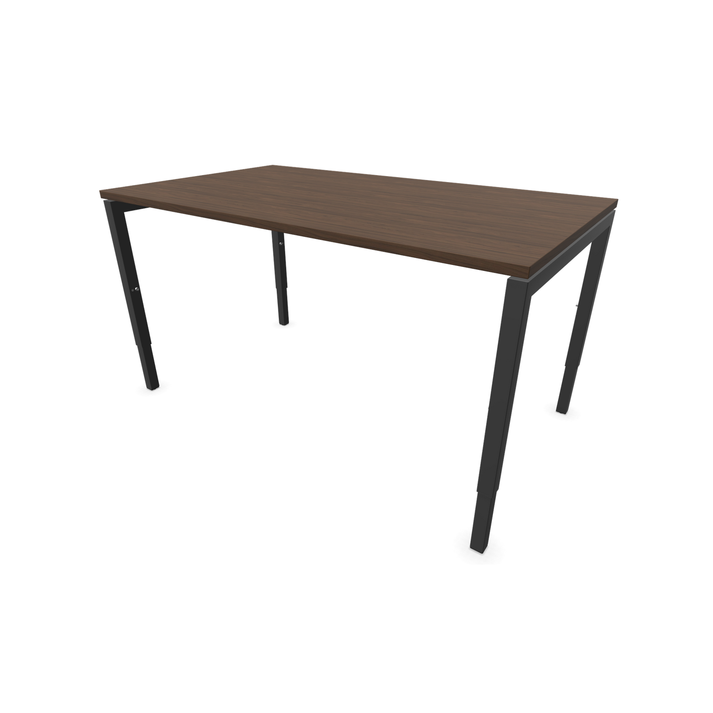 Narbutas Nova H Schreibtisch Gestell Dunkelgrau - Tischplatte Walnussdekor Dunkel - 1400x800mm - 6024359