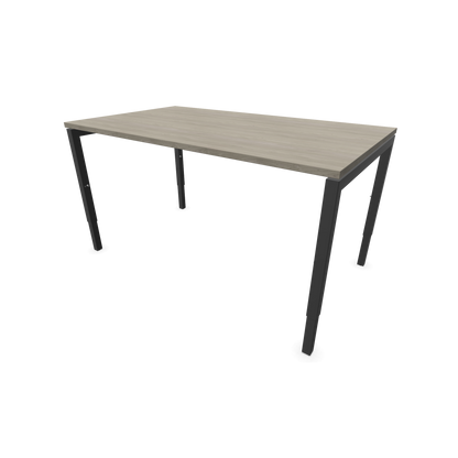 Narbutas Nova H Schreibtisch Gestell Dunkelgrau - Tischplatte Holzdekor grau mit Struktur - 1400x800mm - 6024360