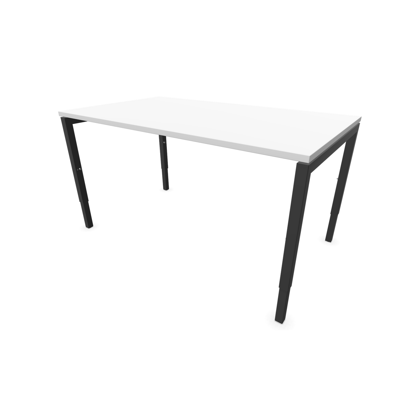 Narbutas Nova H Schreibtisch Gestell Dunkelgrau - Tischplatte Weiss - 1400x800mm - 6024361