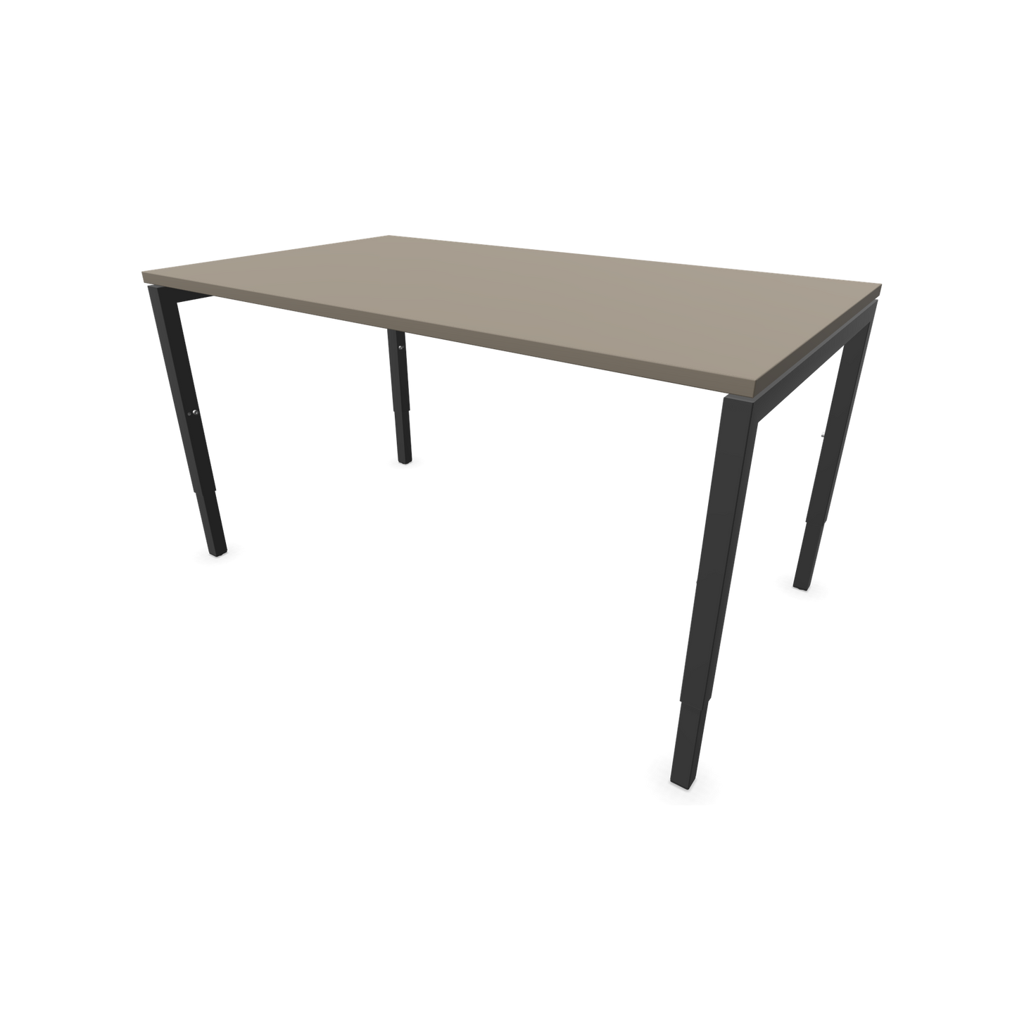 Narbutas Nova H Schreibtisch Gestell Dunkelgrau - Tischplatte Cubanitgrau - 1400x800mm - 6024363