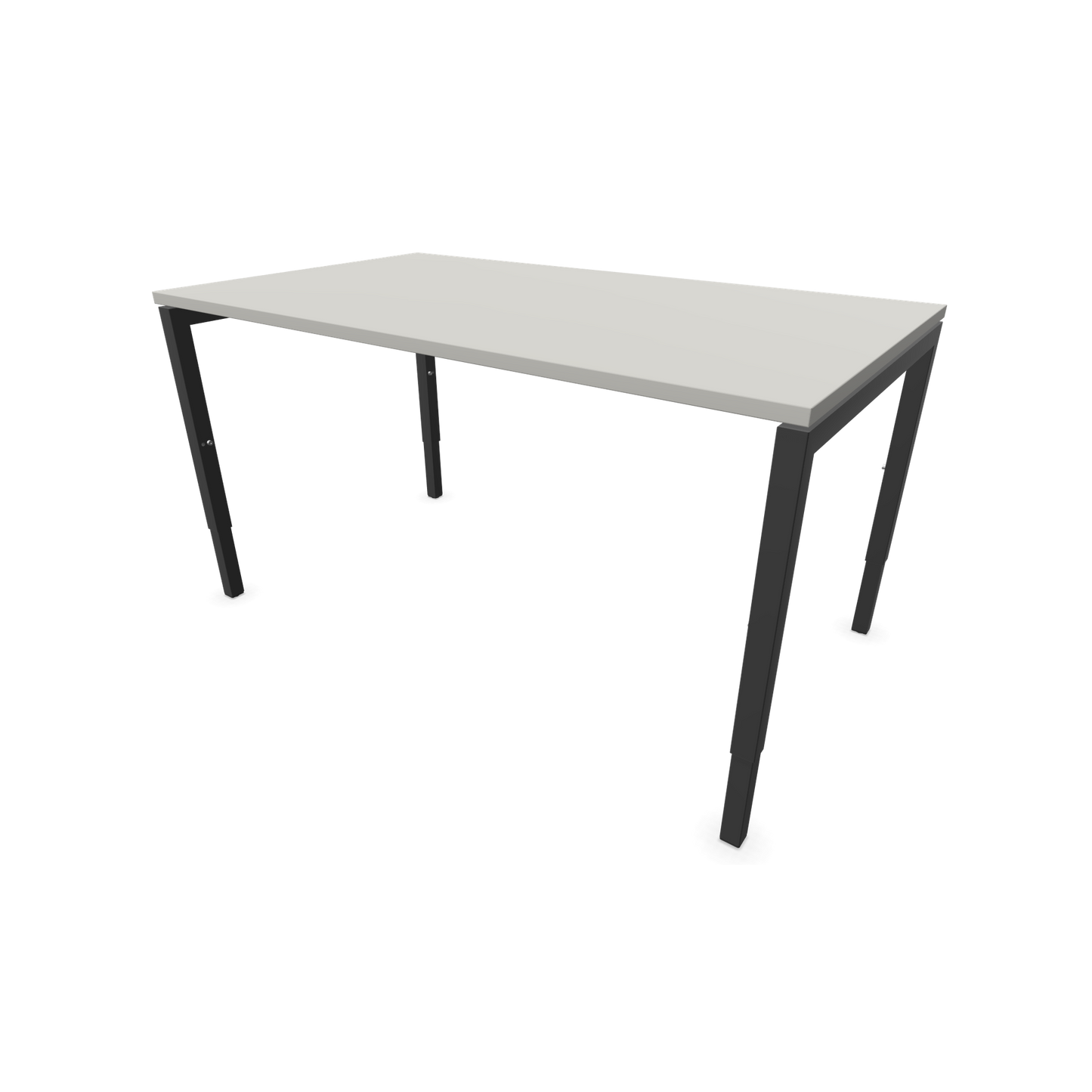 Narbutas Nova H Schreibtisch Gestell Dunkelgrau - Tischplatte Perlgrau - 1400x800mm - 6024364