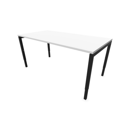 Narbutas Nova H Schreibtisch Gestell schwarz - Tischplatte Weiss - 1600x800mm - 6024370