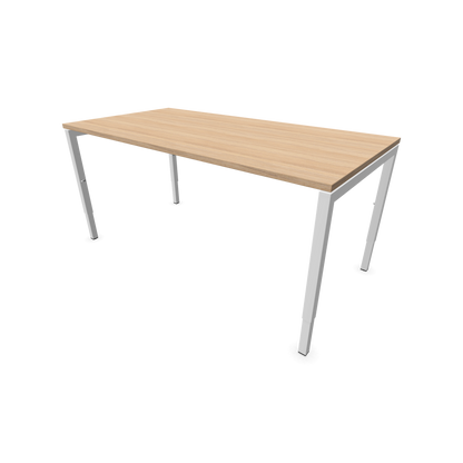 Narbutas Nova H Schreibtisch Gestell weiss - Tischplatte Bernsteineichendekor - 1600x800mm - 6024375