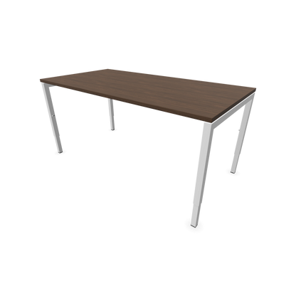 Narbutas Nova H Schreibtisch Gestell weiss - Tischplatte Walnussdekor Dunkel - 1600x800mm - 6024377