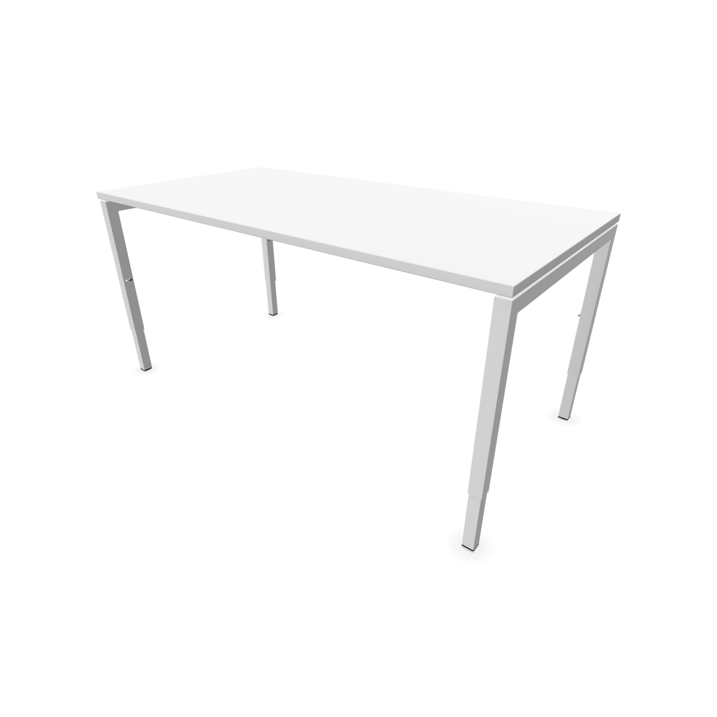Narbutas Nova H Schreibtisch Gestell weiss - Tischplatte Weiss - 1600x800mm - 6024379
