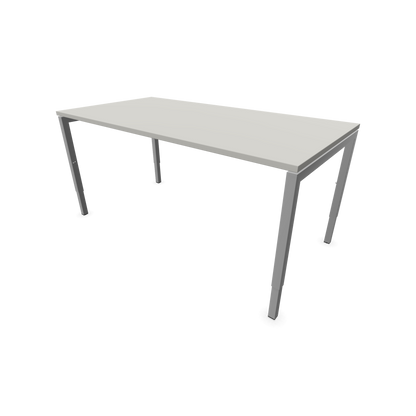 Narbutas Nova H Schreibtisch Gestell silbergrau - Tischplatte Perlgrau - 1600x800mm - 6024391