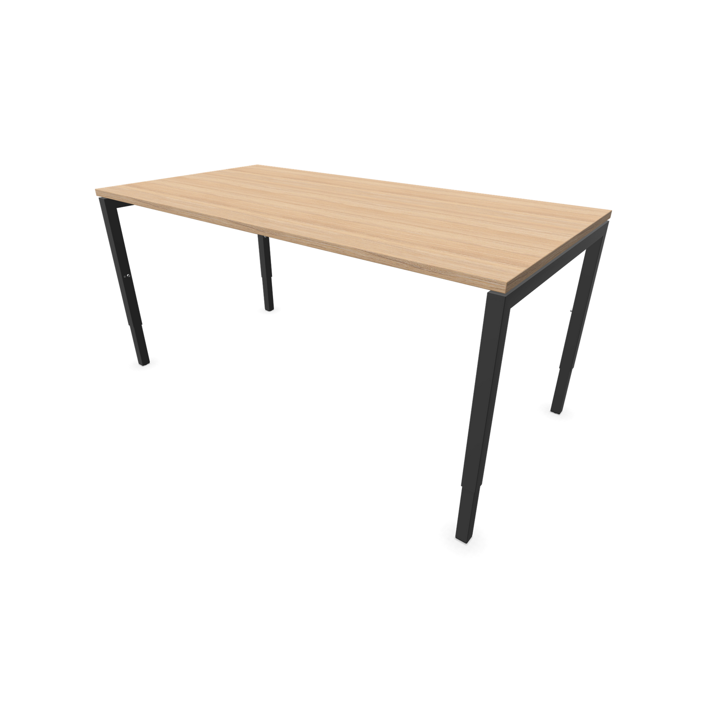 Narbutas Nova H Schreibtisch Gestell Dunkelgrau - Tischplatte Bernsteineichendekor - 1600x800mm - 6024393