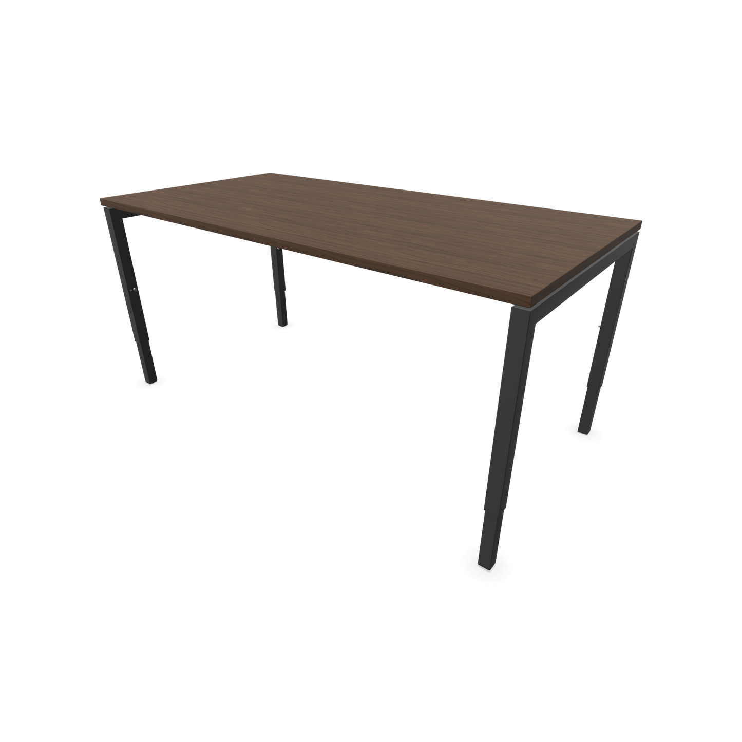 Narbutas Nova H Schreibtisch Gestell Dunkelgrau - Tischplatte Walnussdekor Dunkel - 1600x800mm - 6024395