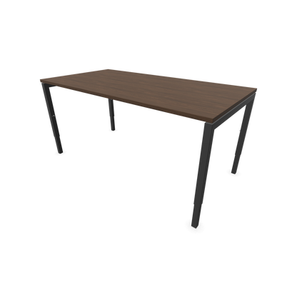 Narbutas Nova H Schreibtisch Gestell Dunkelgrau - Tischplatte Walnussdekor Dunkel - 1600x800mm - 6024395