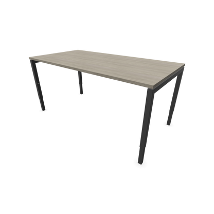 Narbutas Nova H Schreibtisch Gestell Dunkelgrau - Tischplatte Holzdekor grau mit Struktur - 1600x800mm - 6024396