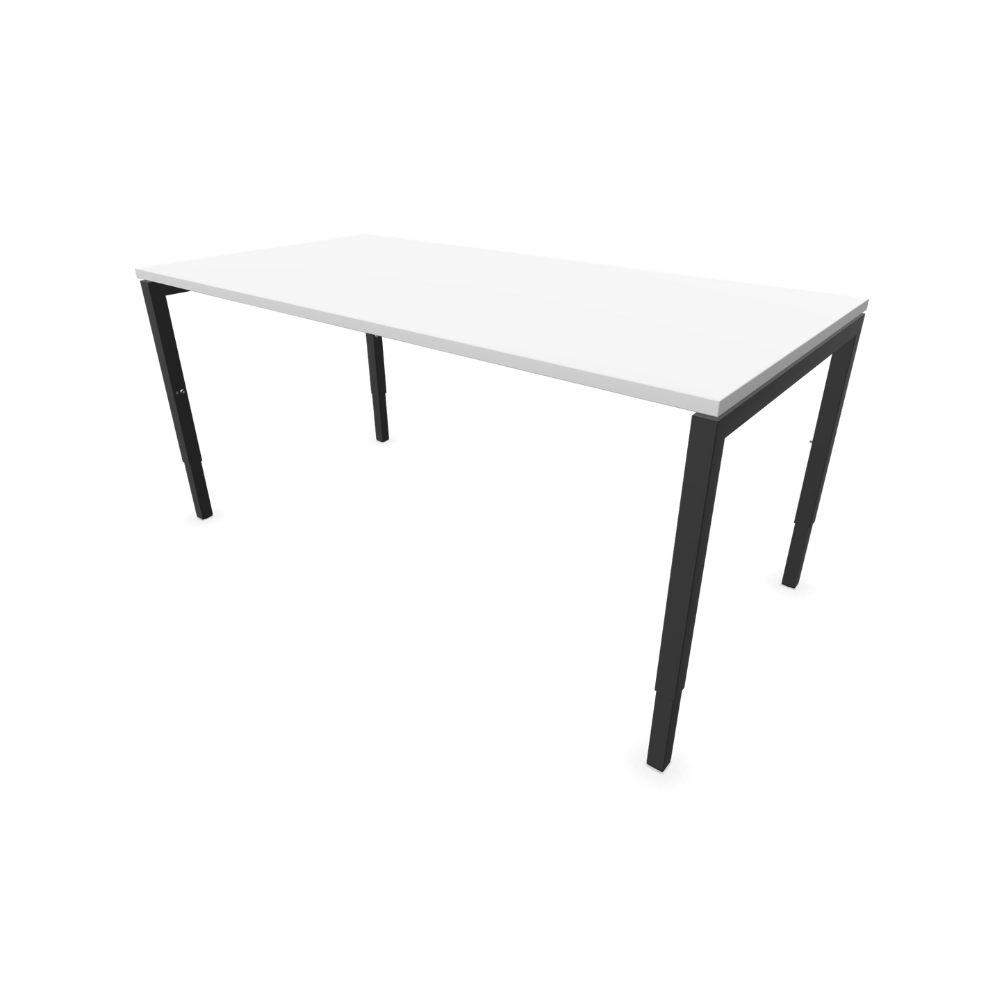 Narbutas Nova H Schreibtisch Gestell Dunkelgrau - Tischplatte Weiss - 1600x800mm - 6024397