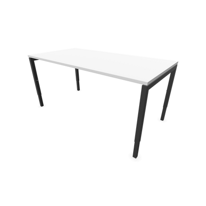 Narbutas Nova H Schreibtisch Gestell Dunkelgrau - Tischplatte Weiss - 1600x800mm - 6024397