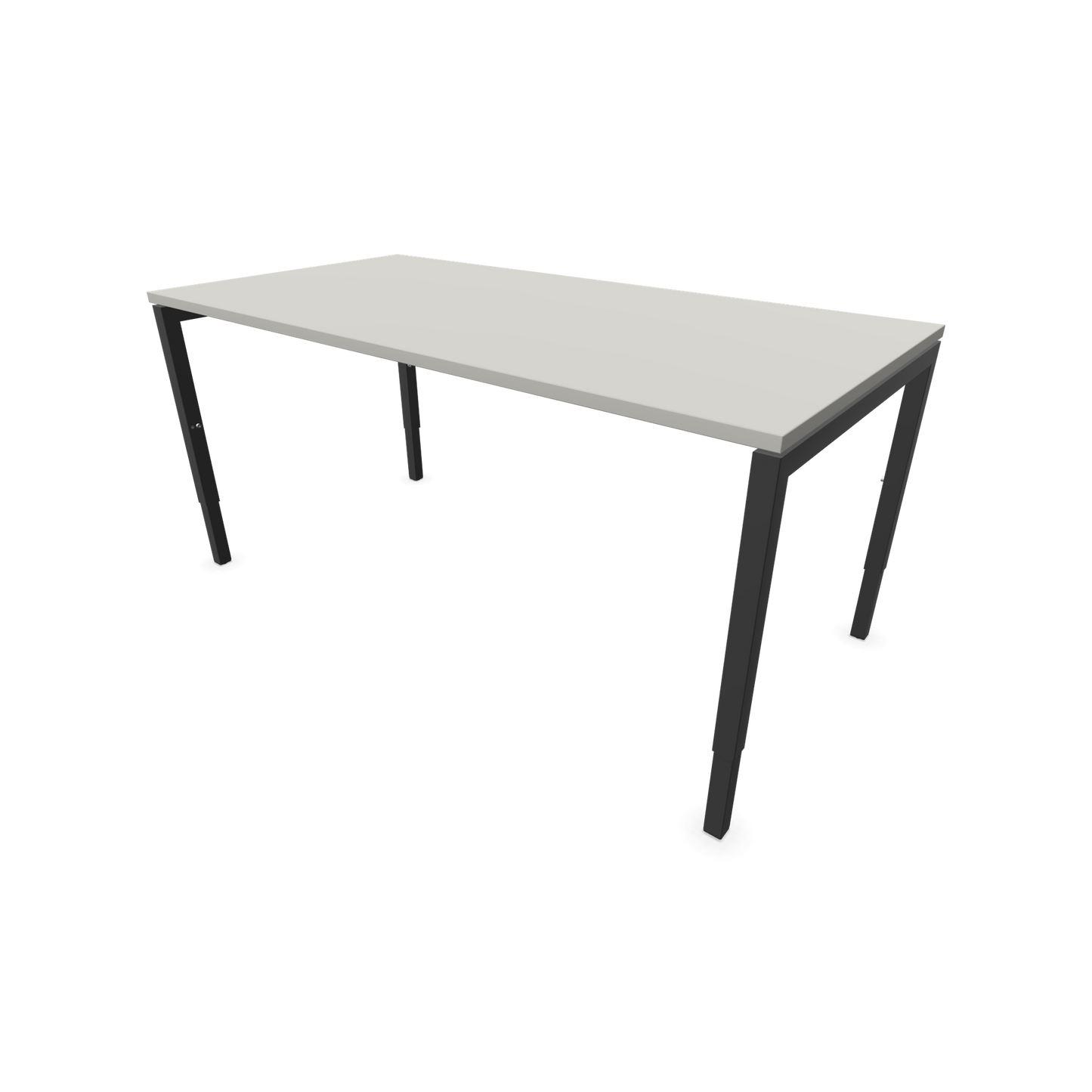 Narbutas Nova H Schreibtisch Gestell Dunkelgrau - Tischplatte Perlgrau - 1600x800mm - 6024400
