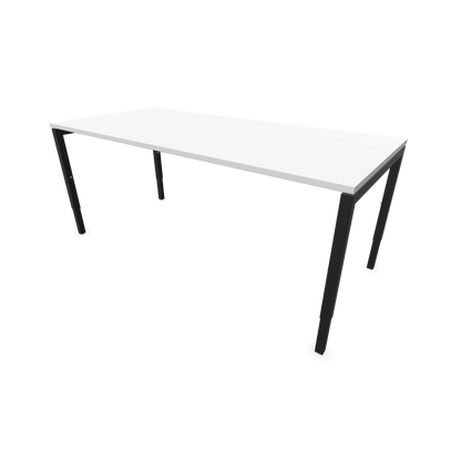 Narbutas Nova H Schreibtisch Gestell schwarz - Tischplatte Weiss - 1800x800mm - 6024406