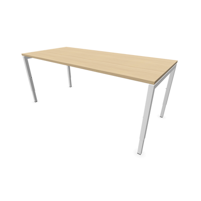 Narbutas Nova H Schreibtisch Gestell weiss - Tischplatte  Eichendekor gebleicht - 1800x800mm - 6024410