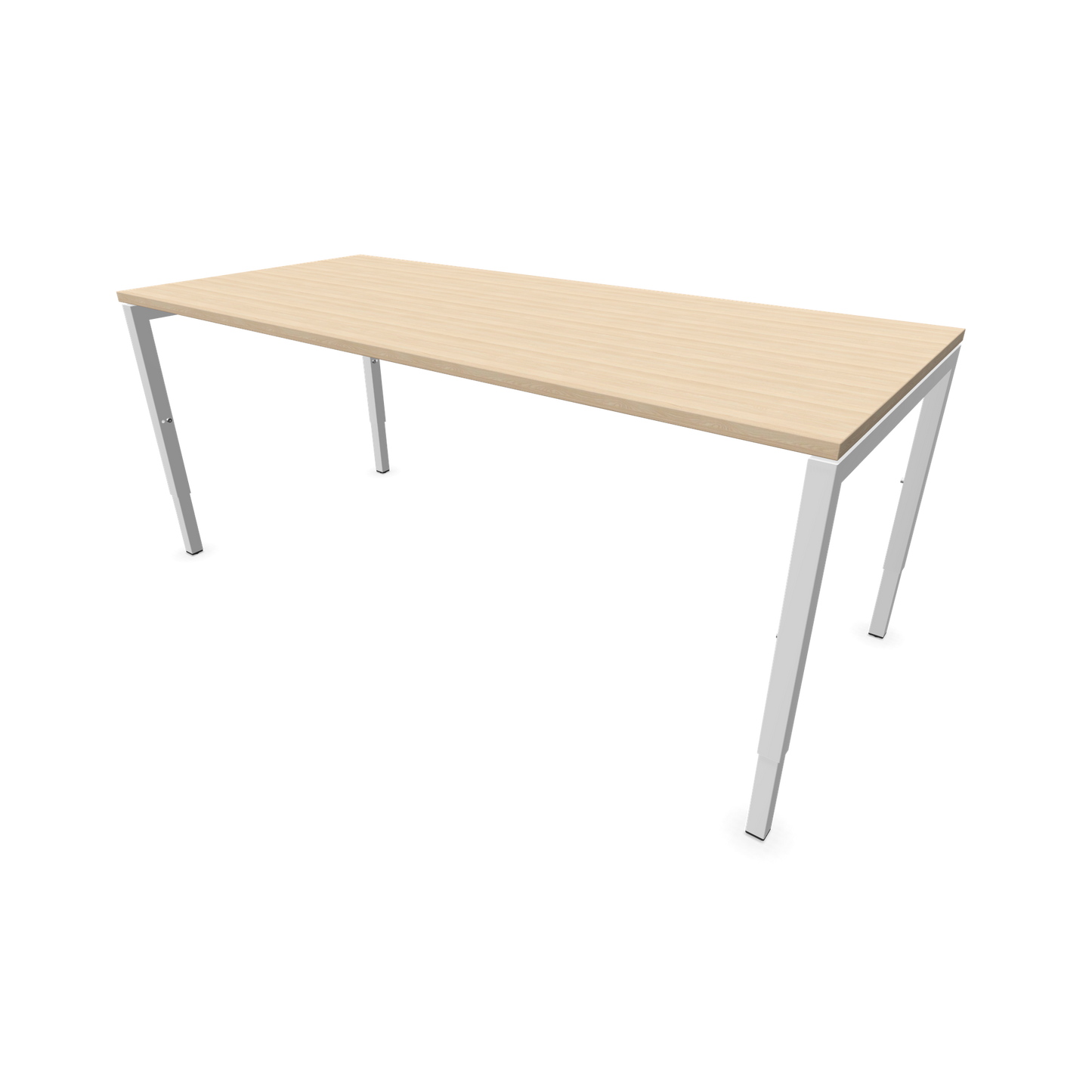 Narbutas Nova H Schreibtisch Gestell weiss - Tischplatte Eschendekor sandbeige - 1800x800mm - 6024412