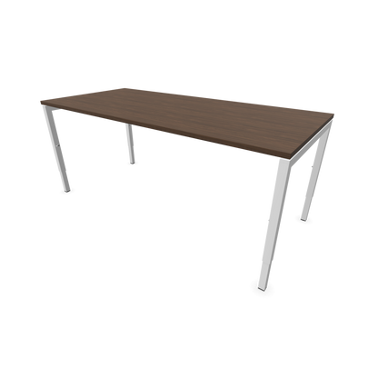 Narbutas Nova H Schreibtisch Gestell weiss - Tischplatte Walnussdekor Dunkel - 1800x800mm - 6024413