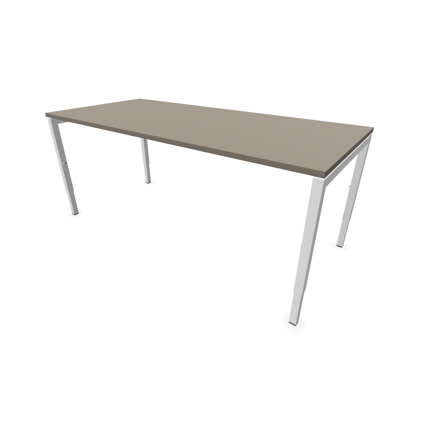 Narbutas Nova H Schreibtisch Gestell weiss - Tischplatte Cubanitgrau - 1800x800mm - 6024417