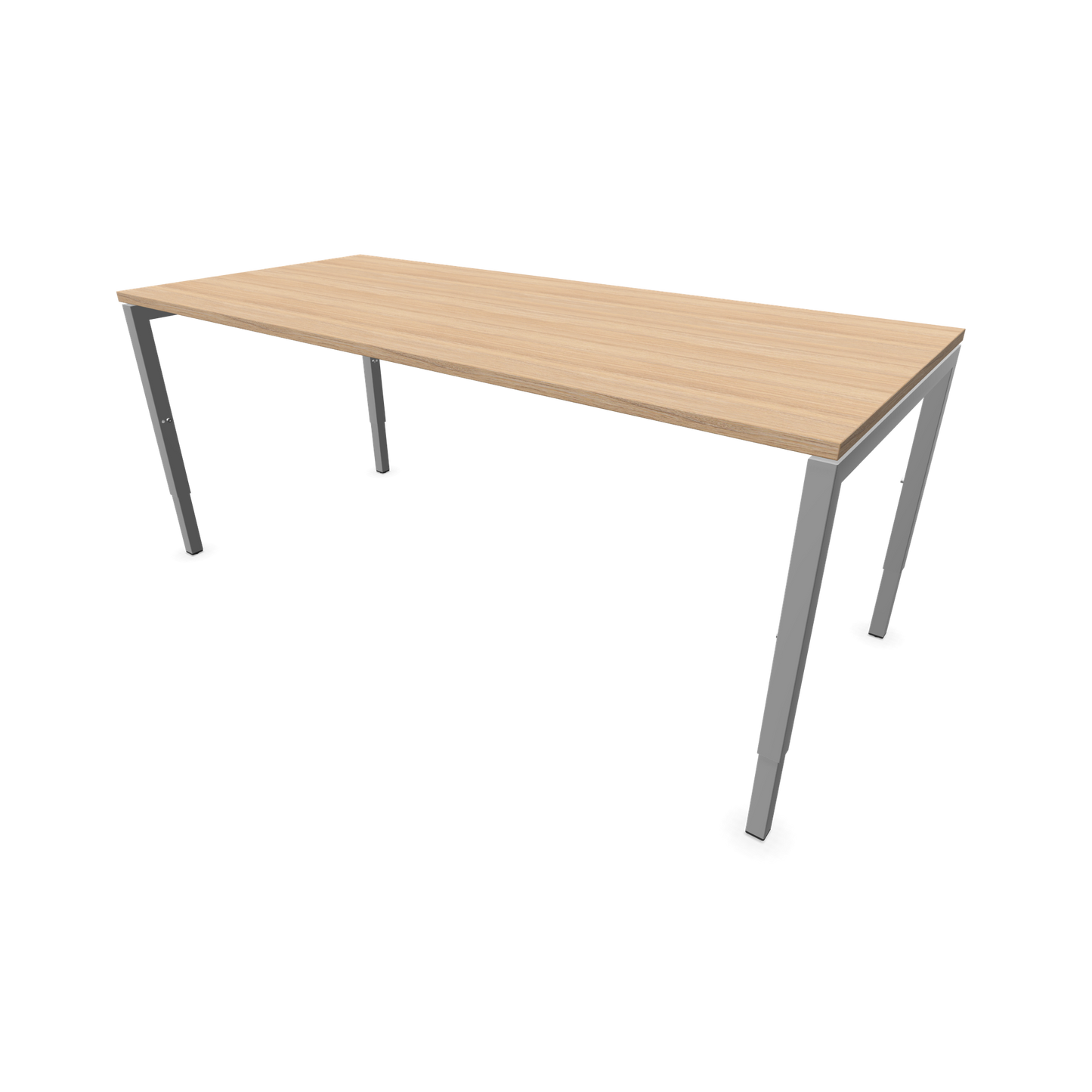 Narbutas Nova H Schreibtisch Gestell silbergrau - Tischplatte Bernsteineichendekor - 1800x800mm - 6024420