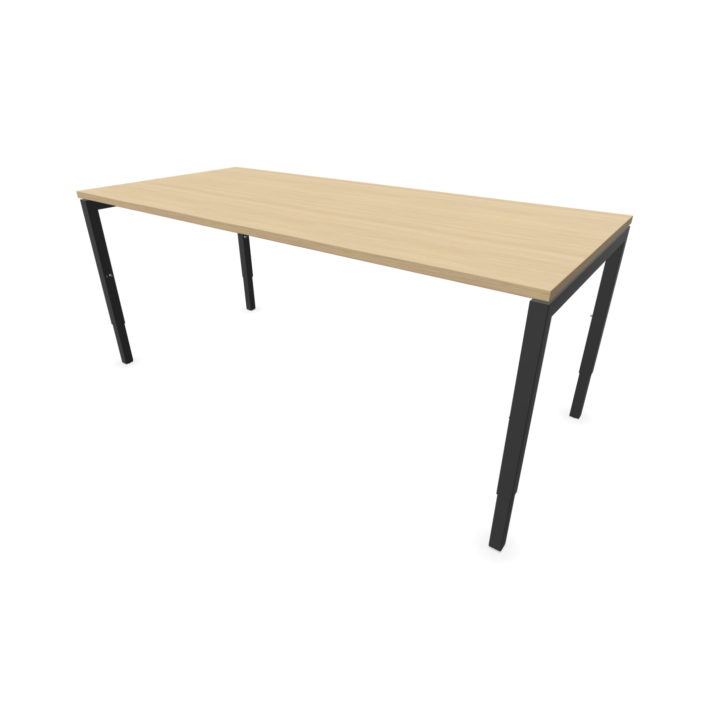 Narbutas Nova H Schreibtisch Gestell Dunkelgrau - Tischplatte  Eichendekor gebleicht - 1800x800mm - 6024428