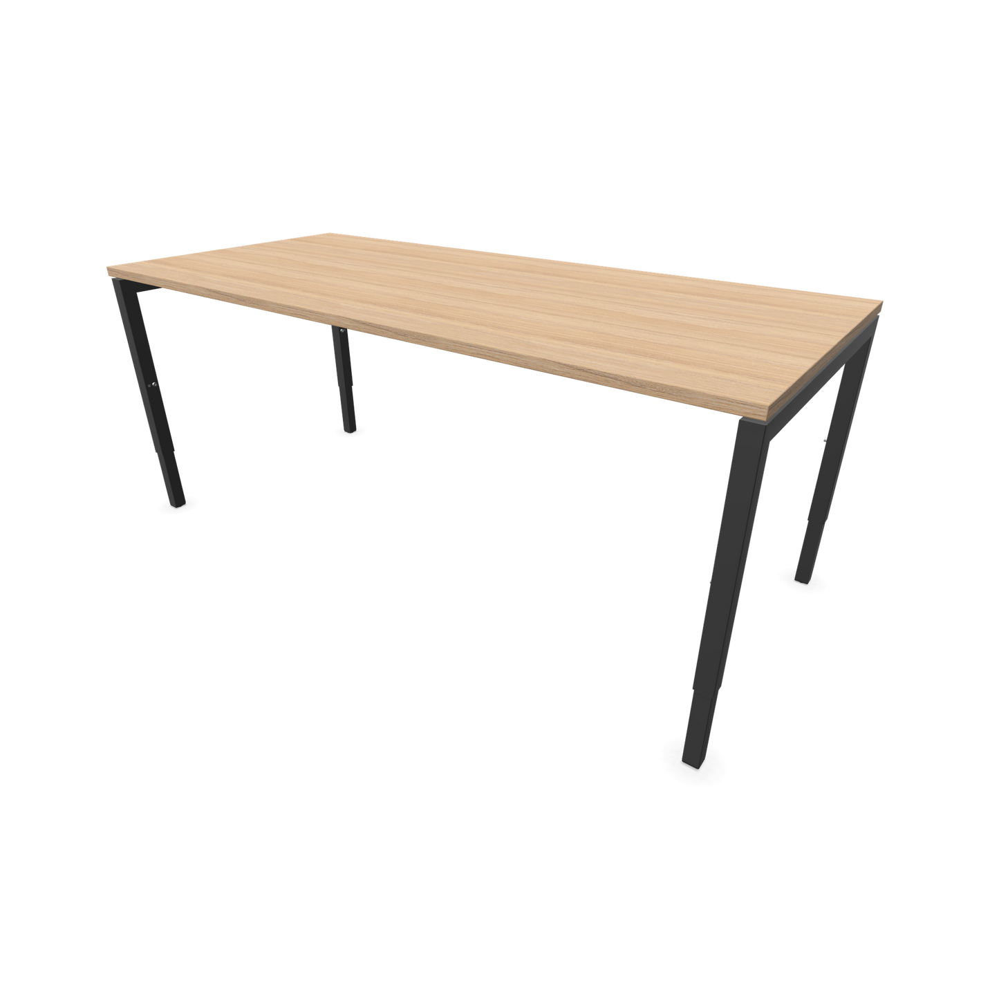 Narbutas Nova H Schreibtisch Gestell Dunkelgrau - Tischplatte Bernsteineichendekor - 1800x800mm - 6024429
