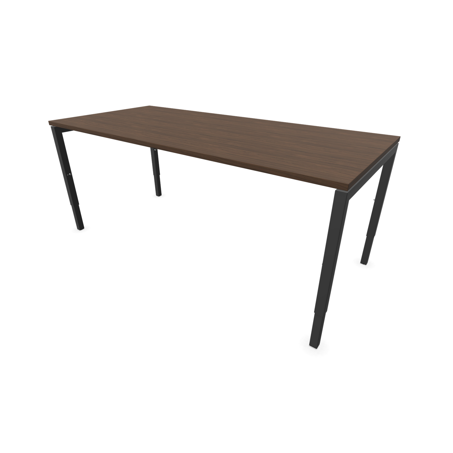 Narbutas Nova H Schreibtisch Gestell Dunkelgrau - Tischplatte Walnussdekor Dunkel - 1800x800mm - 6024431