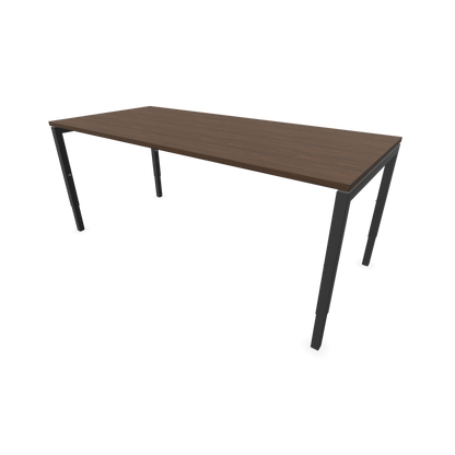 Narbutas Nova H Schreibtisch Gestell Dunkelgrau - Tischplatte Walnussdekor Dunkel - 1800x800mm - 6024431