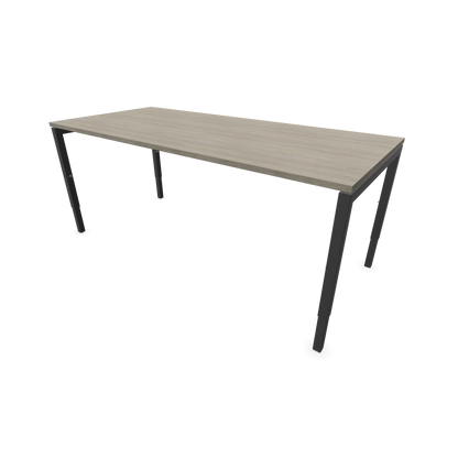 Narbutas Nova H Schreibtisch Gestell Dunkelgrau - Tischplatte Holzdekor grau mit Struktur - 1800x800mm - 6024432