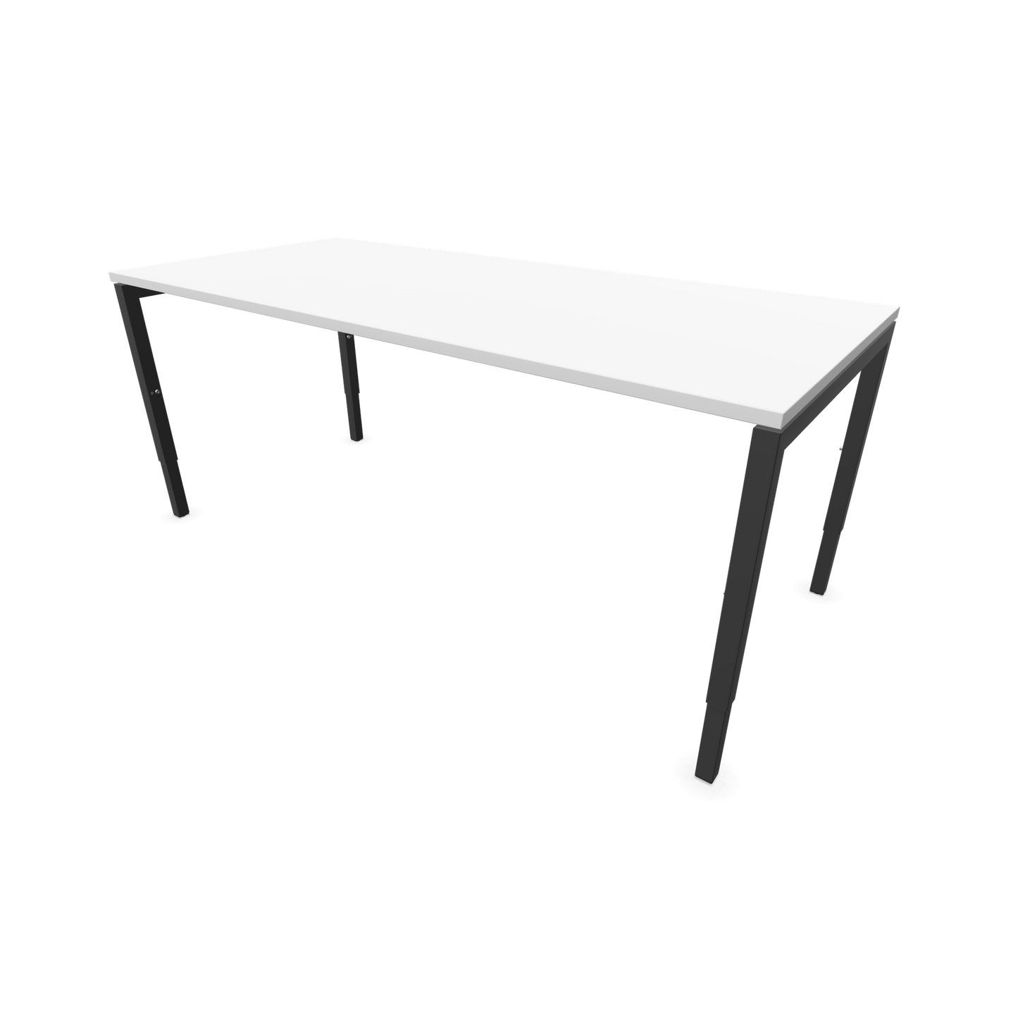 Narbutas Nova H Schreibtisch Gestell Dunkelgrau - Tischplatte Weiss - 1800x800mm - 6024433