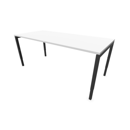 Narbutas Nova H Schreibtisch Gestell Dunkelgrau - Tischplatte Weiss - 1800x800mm - 6024433