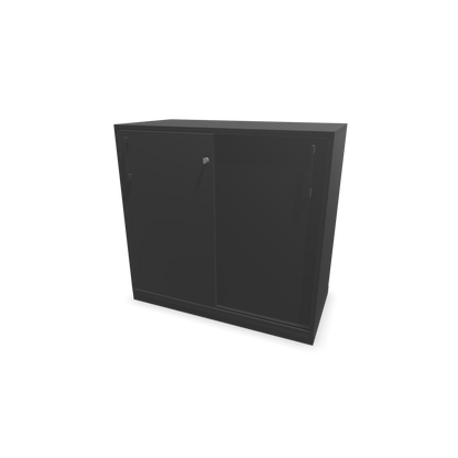 Narbutas Choice Schiebetürschrank 2-OH - 800mm - Dunkelgrau mit Griffen Dunkelgrau