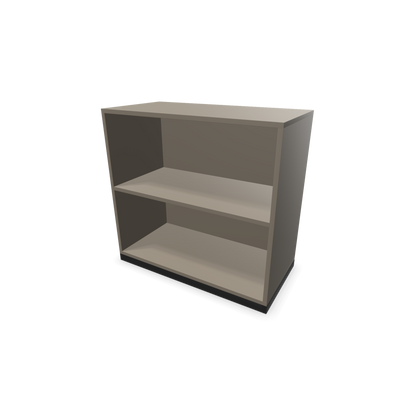 Narbutas Choice Regal 2-OH ohne Trennwand 800mm breit aus Cubanitgrau mit Sockel Schwarz - 6026127