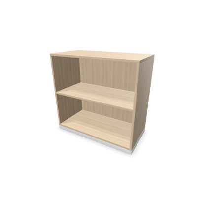 Narbutas Choice Regal 2-OH ohne Trennwand 800mm breit aus Eschendekor sandbeige mit Sockel Weiss - 6026131