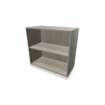 Narbutas Choice Regal 2-OH ohne Trennwand 800mm breit aus Holzdekor grau mit Sockel Weiss - 6026133