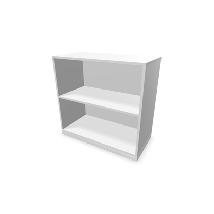 Narbutas Choice Regal 2-OH ohne Trennwand 800mm breit aus Weiss mit Sockel Weiss - 6026134