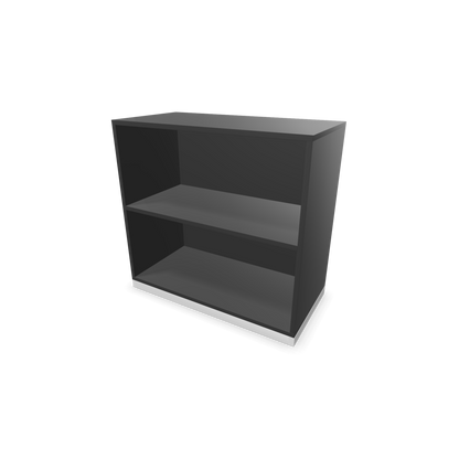 Narbutas Choice Regal 2-OH ohne Trennwand 800mm breit aus Dunkelgrau mit Sockel Weiss - 6026135