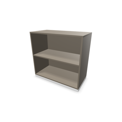 Narbutas Choice Regal 2-OH ohne Trennwand 800mm breit aus Cubanitgrau mit Sockel Weiss - 6026136