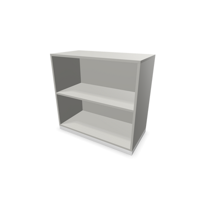 Narbutas Choice Regal 2-OH ohne Trennwand 800mm breit aus Perlgrau mit Sockel Weiss - 6026137