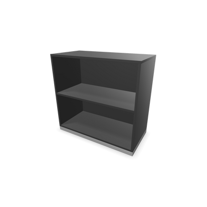 Narbutas Choice Regal 2-OH ohne Trennwand 800mm breit aus Dunkelgrau mit Sockel Silbergrau - 6026144