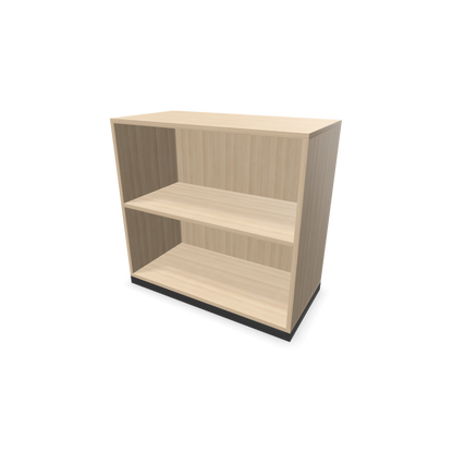 Narbutas Choice Regal 2-OH ohne Trennwand 800mm breit aus Eschendekor sandbeige mit Sockel Dunkelgrau - 6026149